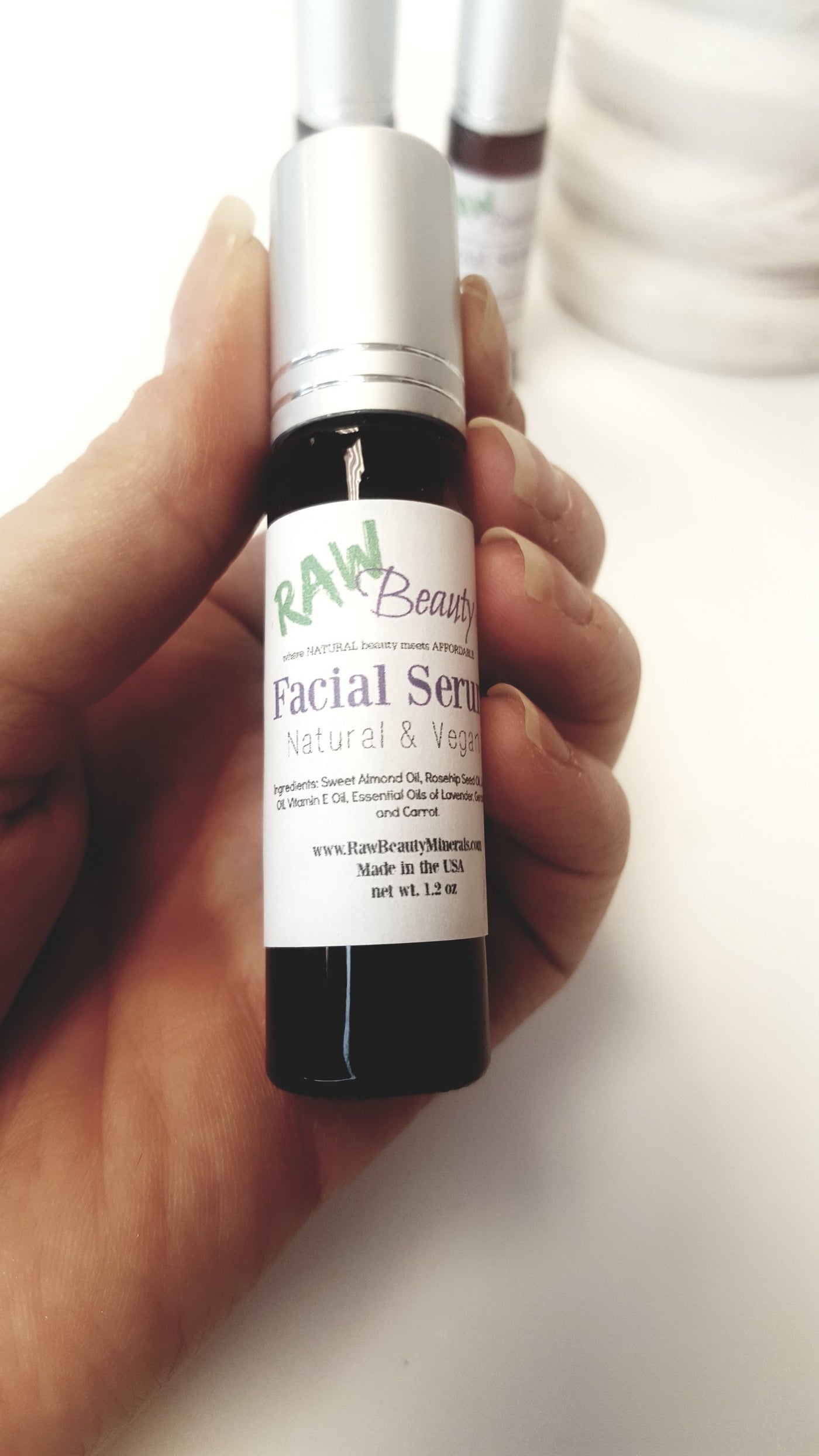 Organic Vegan Cruelty-Free Facial Serum with Carrot Seed Essential Oil - Roses & Chains | Fashionable Clothing, Shoes, Accessories, & More