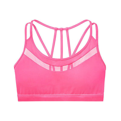 Sexy And Strappy Backless Sports Bra In Pink or Black - Roses & Chains | Fashionable Clothing, Shoes, Accessories, & More