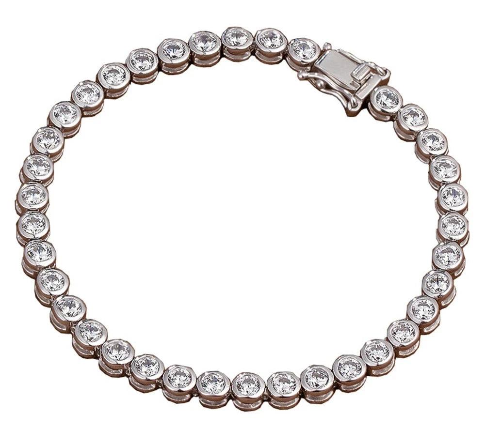 High Carbon Diamond Tennis Bracelet