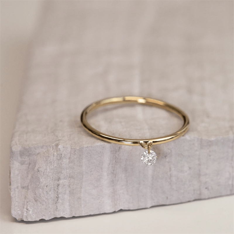 14K Gold Filled Zircon Ring