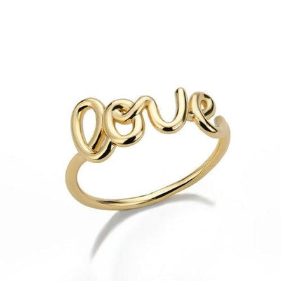 Romantic Letter Love Ring