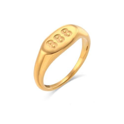 18K Gold Plated, Angel Number Rings