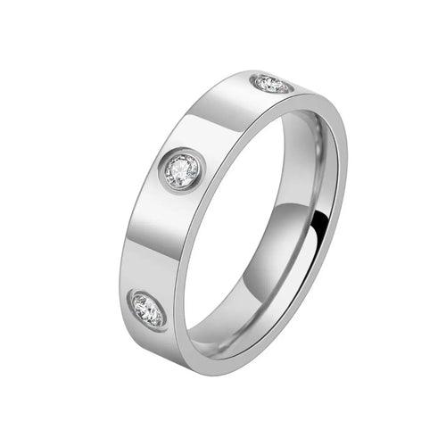 Classic Cross Love Ring (Gold, Rose Or Silver)