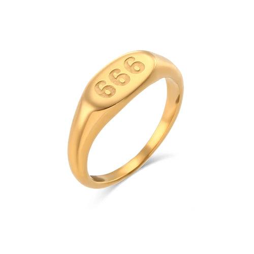 18K Gold Plated, Angel Number Rings