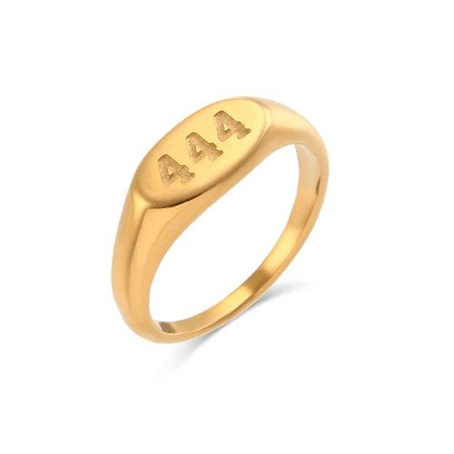 18K Gold Plated, Angel Number Rings