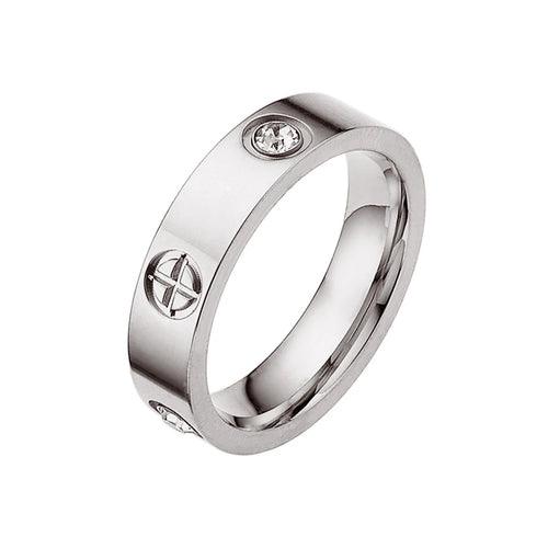 Classic Cross Love Ring (Gold, Rose Or Silver)