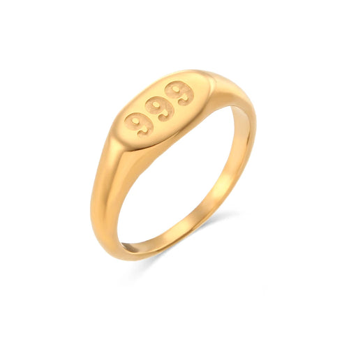 18K Gold Plated, Angel Number Rings