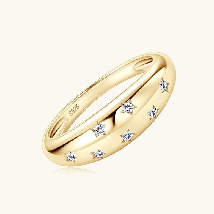 Twinkling Star Moissanite Ring