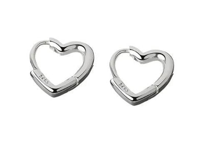 18 Karat Gold Plated Love Heart Hoop Earrings