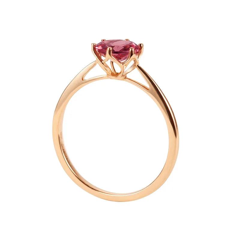 Elegant Pink Cubic Zirconia Ring