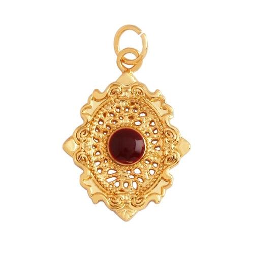 18 Karat Gold Plated Celestial Charm Pendants