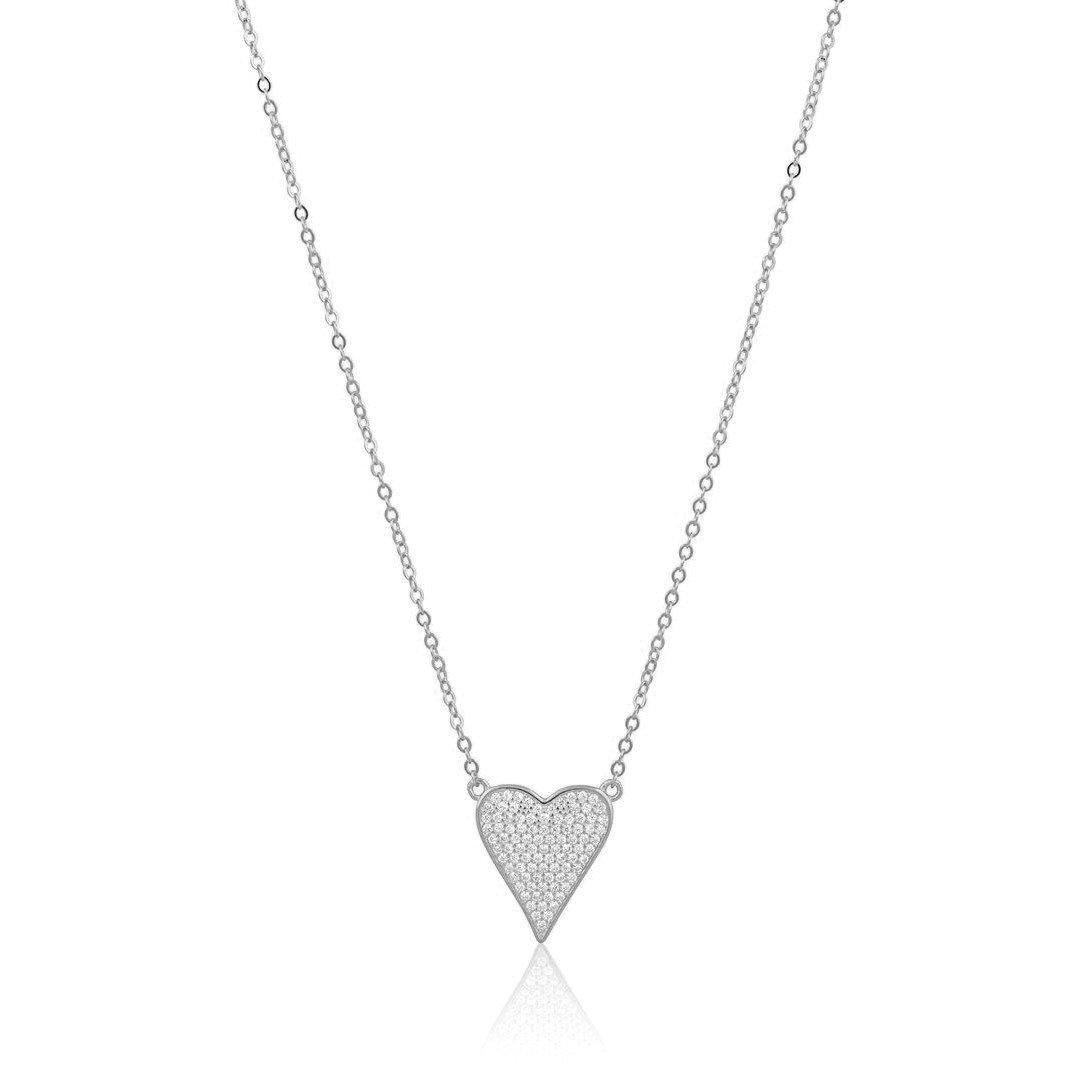 Dazzling 14k gold plated Heart Necklace