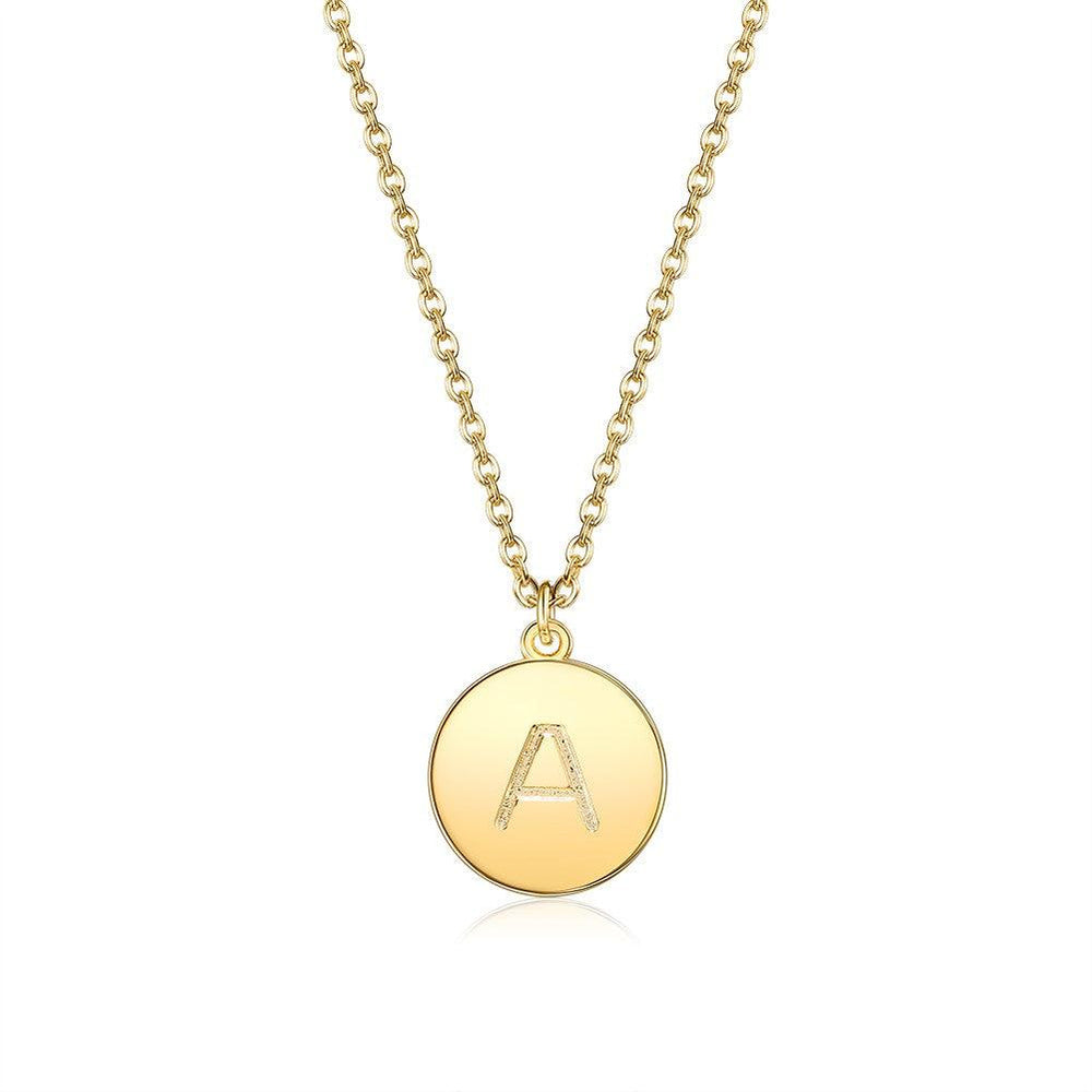 18K Gold Plated Initial Necklace