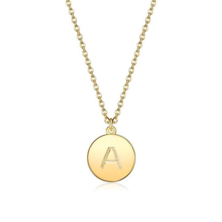 18K Gold Plated Initial Necklace