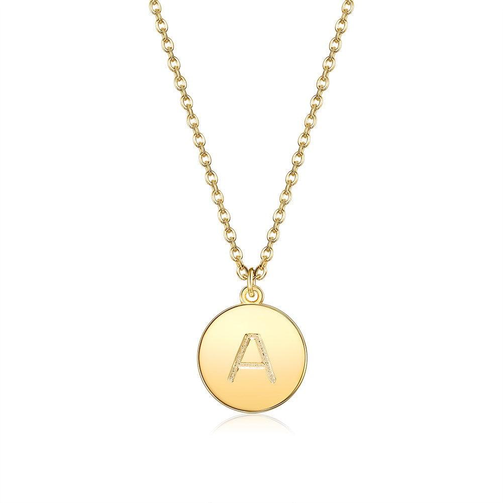 18K Gold Plated Initial Necklace