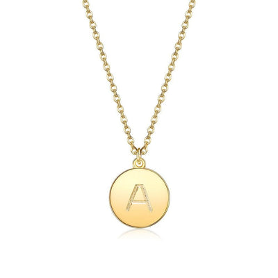 18K Gold Plated Initial Necklace