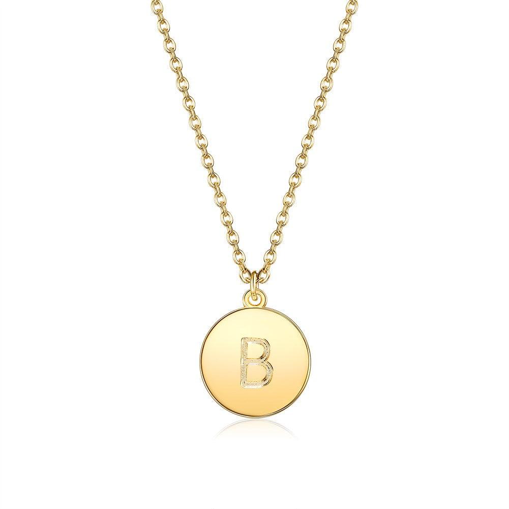 18K Gold Plated Initial Necklace