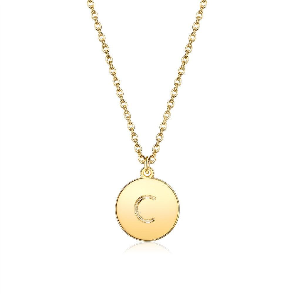 18K Gold Plated Initial Necklace