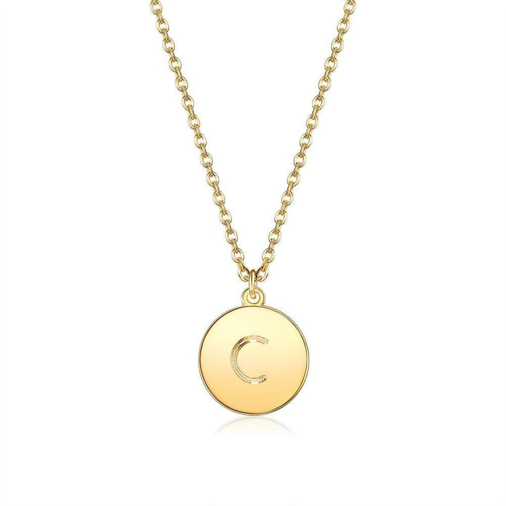 18K Gold Plated Initial Necklace