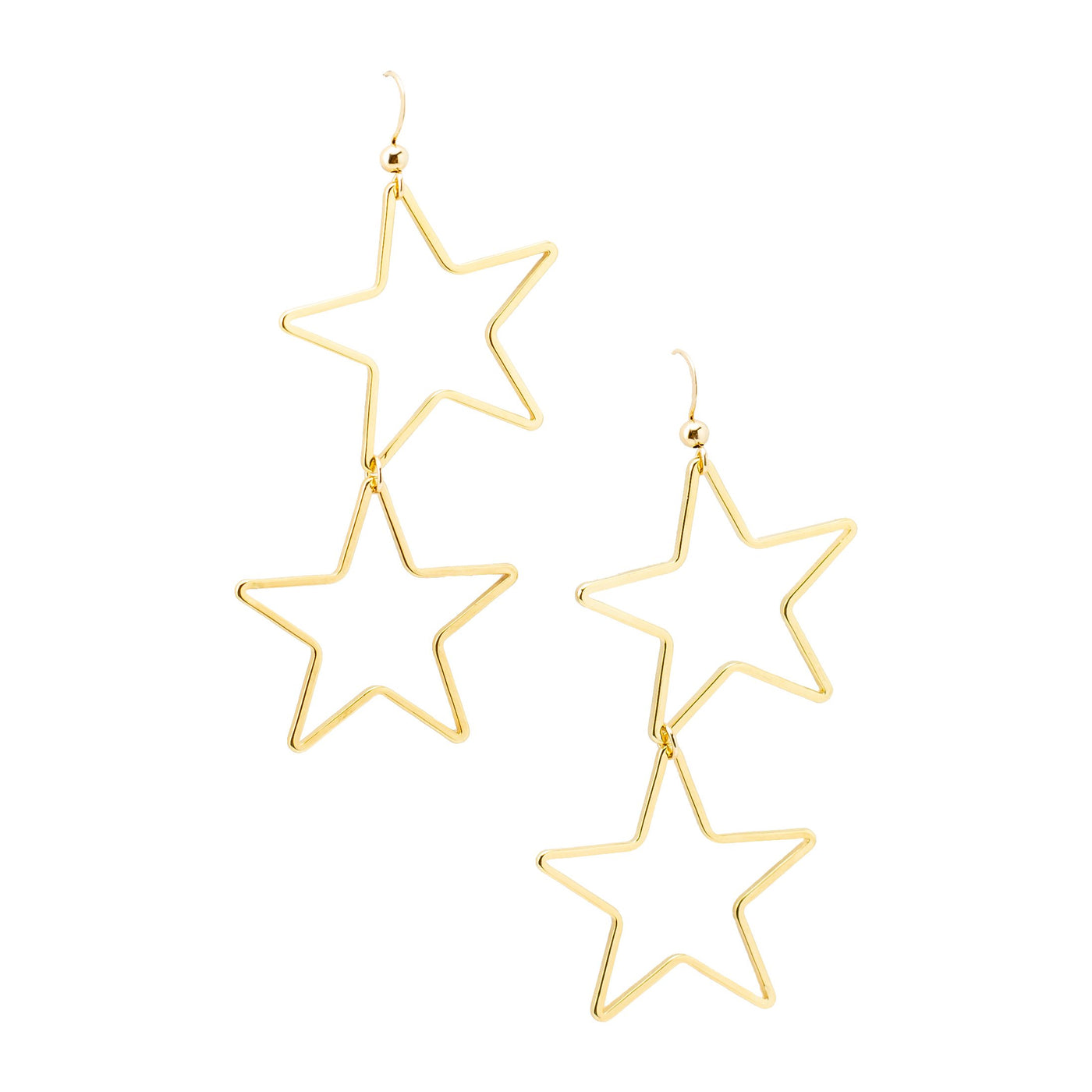 Double Star Earrings - Roses & Chains | Fashionable Clothing, Shoes, Accessories, & More