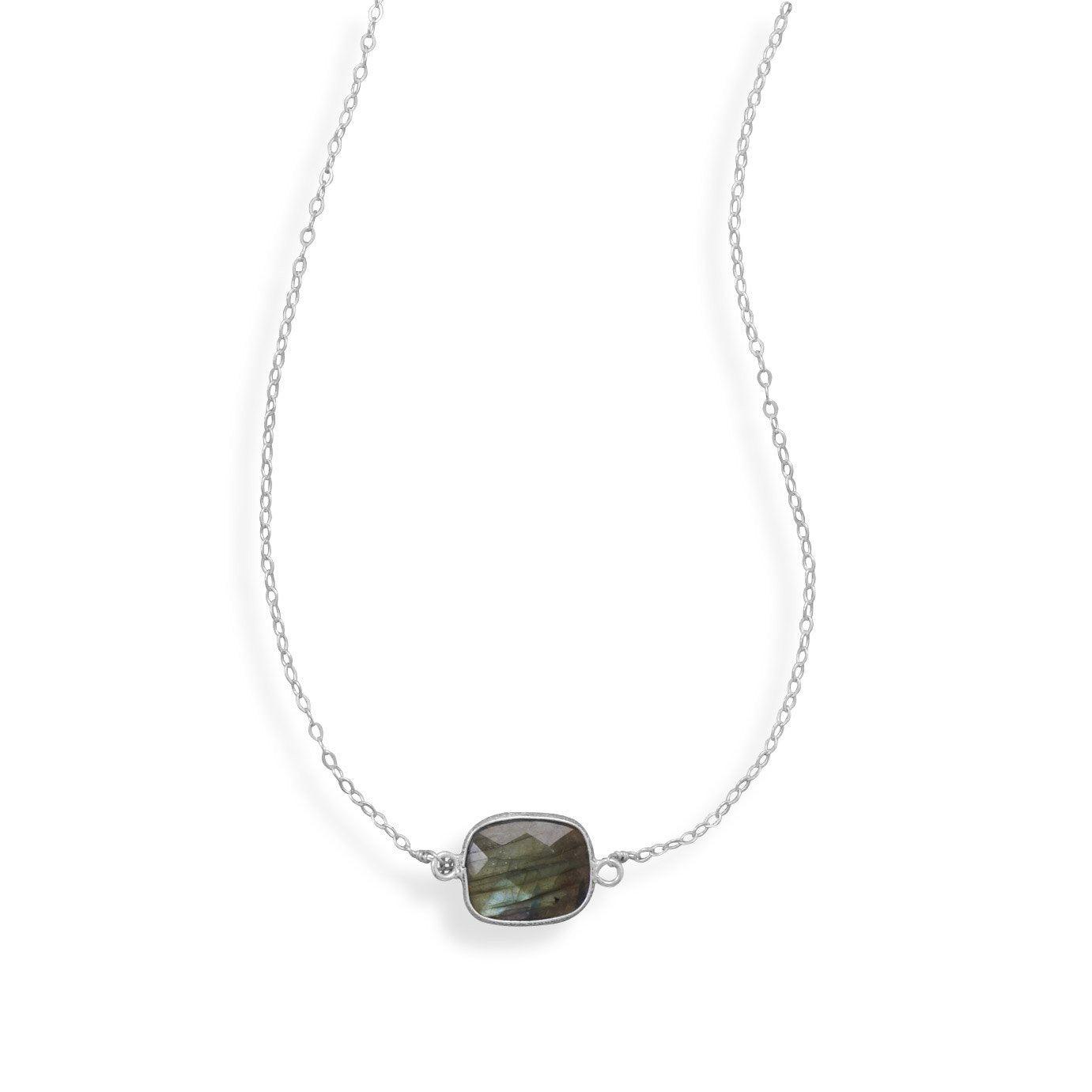 Sterling Silver Labradorite Necklace