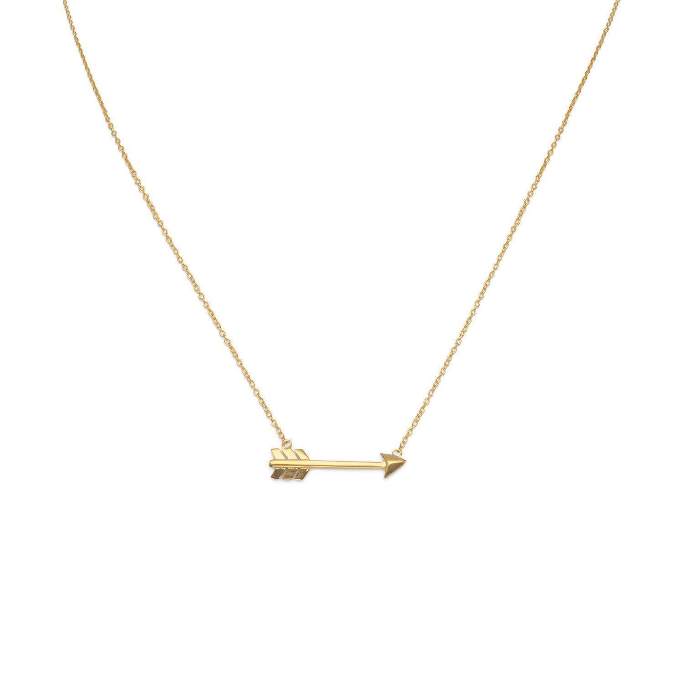 Aim High Arrow Necklace - Karat Gold Plated 