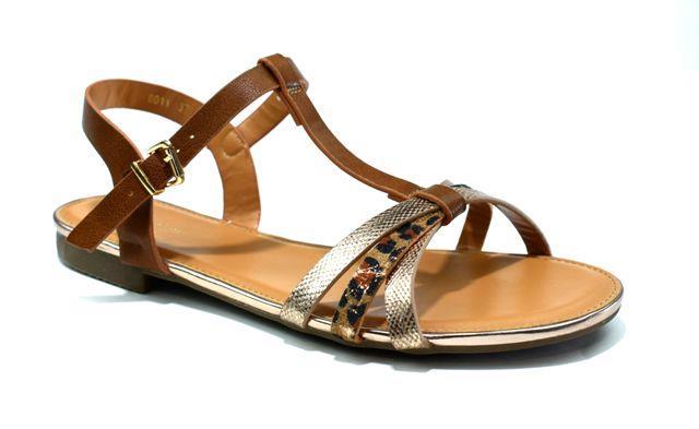 Strappy Summer Flat Sandals - Available in Black, Camel And White