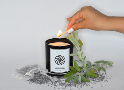Lavender Sage - 12 oz 100% Soy Wax Candle - Roses & Chains | Fashionable Clothing, Shoes, Accessories, & More