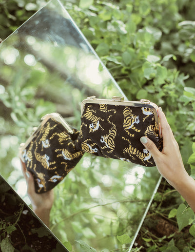 Sumatran Tiger Clutch, Black - Roses & Chains | Fashionable Clothing, Shoes, Accessories, & More