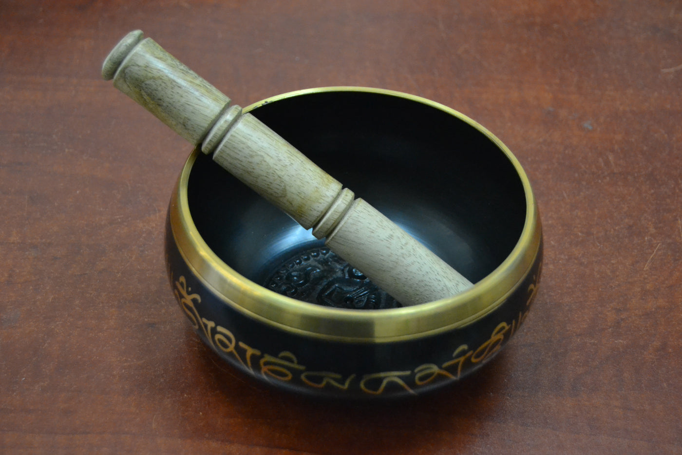 Handmade Nepal Tibetan Buddhist Brass Singing Bowl - Roses & Chains | Fashionable Clothing, Shoes, Accessories, & More