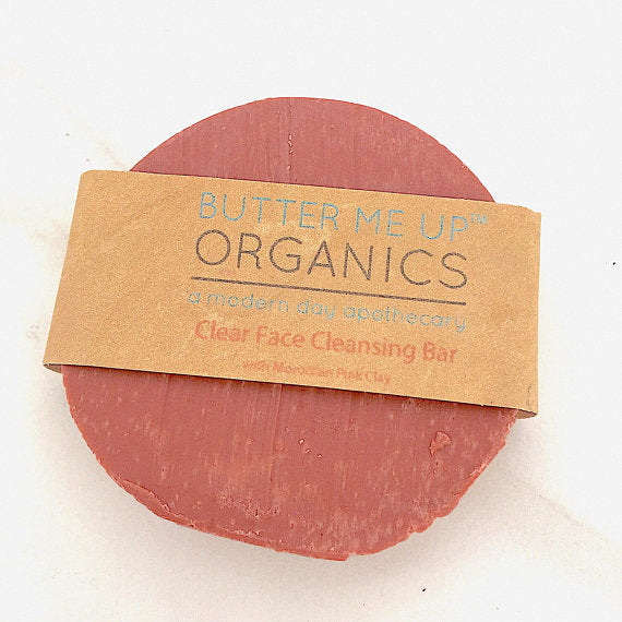Organic Facial Bar / Organic Face Soap / Rose Clay - Roses & Chains | Fashionable Clothing, Shoes, Accessories, & More