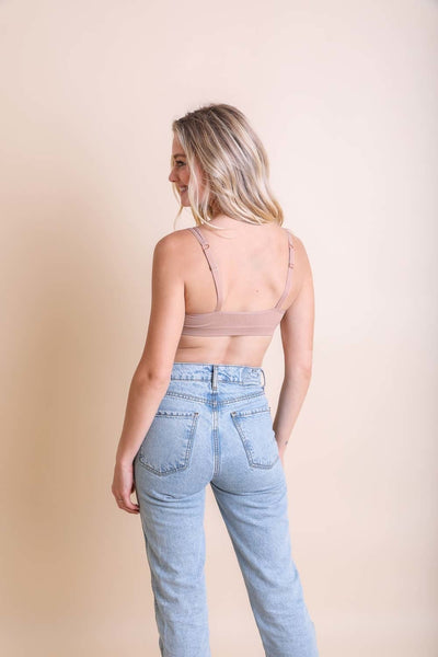 Ribbed Keyhole Bralette - Roses & Chains | Fashionable Clothing, Shoes, Accessories, & More